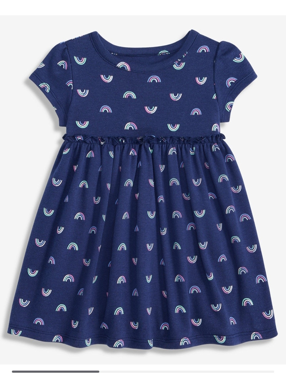First Impressions Baby Girls' Mini Rainbow Printed Dress